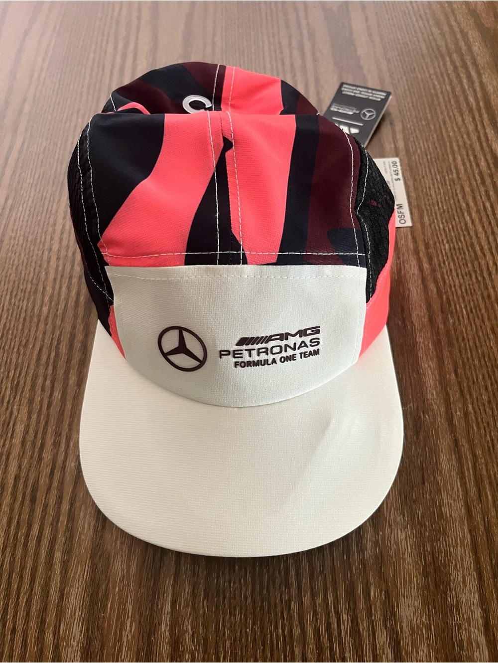 Men's Adidas Mercedes AMG Petronas Formula 1 Team Graphic Five Panel Cap Hat New